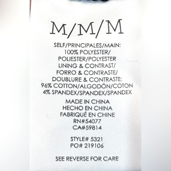 Cabi Black & White Floral High-Low Skirt with Elastic Waistband, Size Medium - Picture 13 of 15